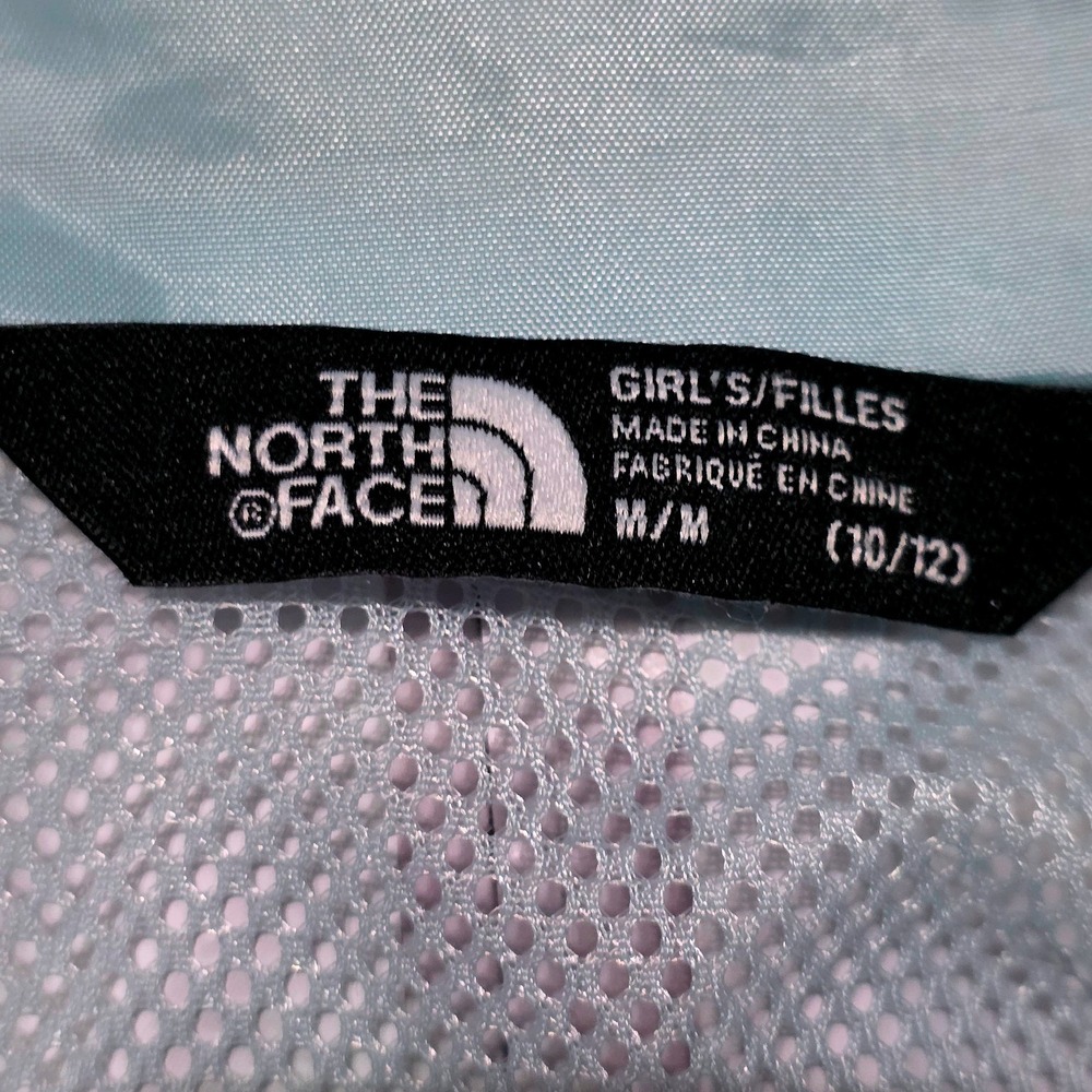 The North Face Girls Southwestern Print Hooded Jacket Sz 10/12 Blue Black White - Picture 8 of 10